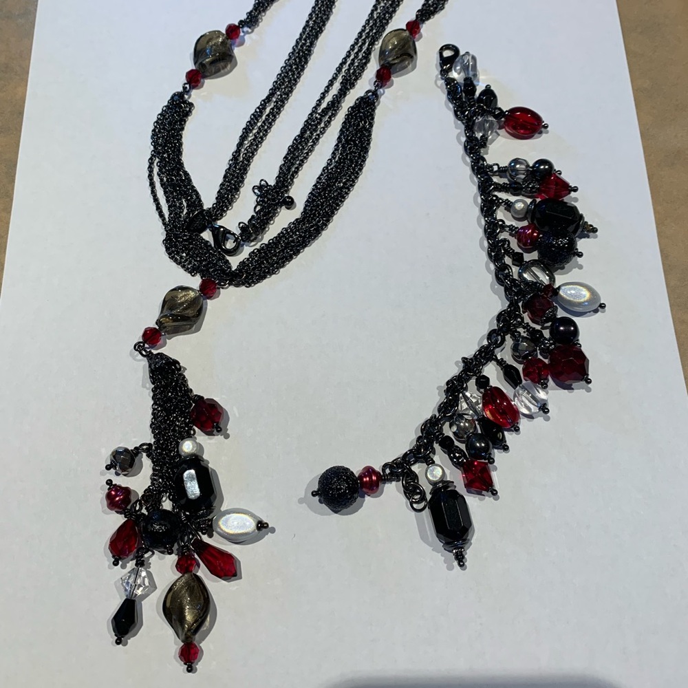 Lia Sophia Flamenco Necklace and bracelet